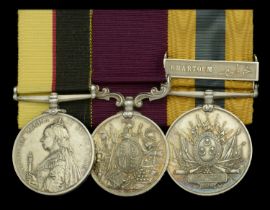 Three: Farrier-Sergeant F. Jones, Royal Artillery Queen's Sudan 1896-98 (37779. C: Shg:...