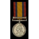 Queen's South Africa 1899-1902, 1 clasp, Natal (575 Pte. J. Matherick, Somerset: Lt. Infy.)...