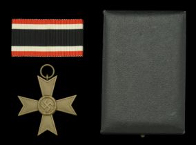 A War Service Cross 2nd Class in its Rare Fitted Original Presentation Case. A fine early W...
