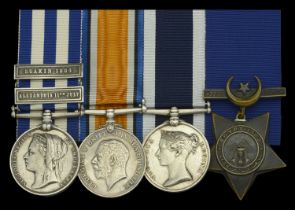 Four: Petty Officer First Class J. W. Burch, Royal Navy Egypt and Sudan 1882-89, dated re...