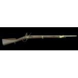A French Marine Flintlock M.1786/An.IX 1800 Carbine. Overall length 114cm, barrel 76cm. Loc...