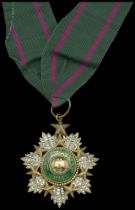 Jordan, Hashemite Kingdom, Order of the Star, Third Class neck badge, by Garrard, London, 70...