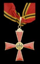 Germany, Federal Republic, Order of Merit, Commander's neck badge, 58mm, gilt and enamel, wi...