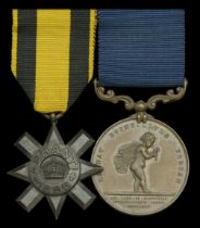 A Royal Humane Society pair awarded to Staff Sergeant R. H. Ormston, Medical Staff Corps...