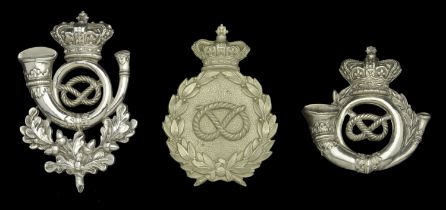 5th Staffordshire Volunteer Rifle Corps Officer's Pouch Belt Plate c.1870. A silvered crown...