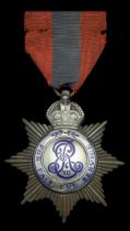 Imperial Service Medal, E.VII.R., Star issue, unnamed, in Elkington, London, case of issue,...