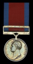 Waterloo 1815 (George Barnett, Royal Artillery Drivers.) fitted with a later silver clip and...