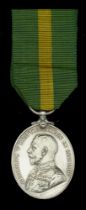 Territorial Force Efficiency Medal, G.V.R. (250013 C.S. Mjr: V. L. Jefferies. 5/Essex R.) ex...