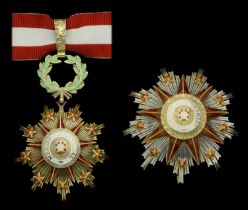 Portugal, Republic, Order of Industrial Merit, Grand Officer's set of insignia, by Frederico...