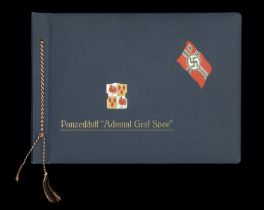 A German Second World War Admiral Graf Spee Photograph Album. A highly attractive cover in...