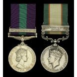 General Service 1918-62, 1 clasp, Malaya, E.II.R. (22464917 Pte. A. Gent. A.C.C.); India Gen...