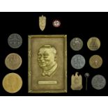 German Medals and Tinnies. A miscellaneous selection, including an NSDAP membership badge,...