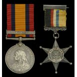 Pair: Private J. Horn, Kimberley Town Guard Queen's South Africa 1899-1902, 1 clasp, Defe...