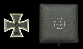 An Iron Cross First Class 1939 in Presentation Case. The Iron Cross is probably an early Wa...