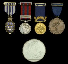 The rare Gold Albert Medal group of five awarded to Mr A. T. Shuttleworth, Deputy Conservato...