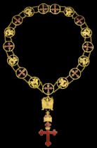 International, Order of St. George, Collar Chain, composed of 17 gilt metal links alternatel...