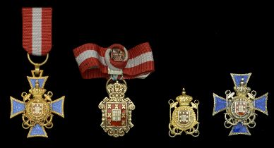 Miniature Medals: Portugal, Kingdom, a selection of four privately-commissioned miniature me...