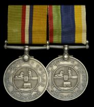 An Anglo-Boer War D.T.D. pair awarded to Vechtgeneraal J. N. H. Grobler, Ermelo Kommando...