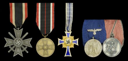 Germany, Third Reich, War Service Cross, Second Class, with Swords, zinc, unmarked; War Serv...