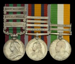 Three: Sergeant L. Thurgood, Northamptonshire Regiment India General Service 1895-1902, 3...