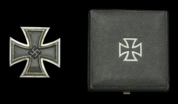 An Iron Cross First Class 1939 in Presentation Case. The Iron Cross is probably an early Wa...