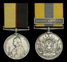 A rare Sudan casualty pair to Private T. Miles, â€œDâ€ Squadron, 21st Lancers, who was killed i...