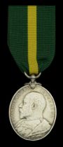 Territorial Force Efficiency Medal, E.VII.R. (117 Cpl. D. Inglis, 4/W.L. (Hwtzr:) B. R.F.A.)...