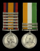 Pair: Private T. Mahoney, King's Royal Rifle Corps Queen's South Africa 1899-1902, 6 clas...