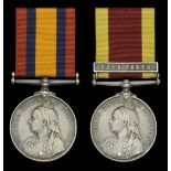 Pair: Ordinary Seaman A. Barnes, Royal Navy Queen's South Africa 1899-1902, no clasp (A....