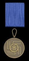 Germany, Third Reich, S.S. Faithful Service Medal, Third Class, for 8 Years' Service, bronze...