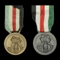 Italian/German Africa Medals. Two examples, the first the Italian-made 1st type in bronze....