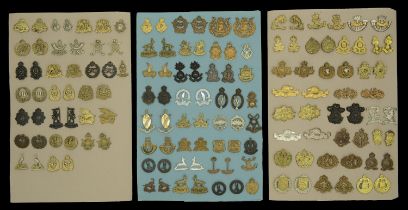 Colonial Military Collar Badges. A good selection including, pairs to Rhodesia Light Infant...