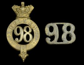 98th (North Staffordshire) Regiment of Foot Other Ranks Glengarry 1874-81. A standard patte...