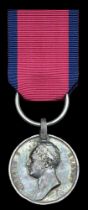 The outstanding Waterloo Medal awarded to Lieutenant J. S. Cargil, 52nd Light Infantry, who...