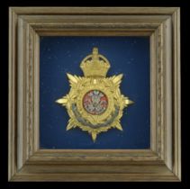 The Prince of Wales's Leinster Regiment (Royal Canadians) Officer's Helmet Plate 1902-14. A...