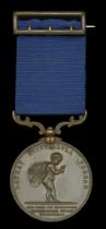 Royal Humane Society, small bronze medal (successful) (George Soanes. 24. March. 1898.) with...