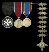 An Order of St John Serving Brother's group of three awarded to Mr Ernest W. Sturt, St John...