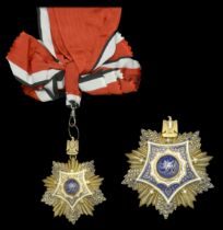 Egypt, Republic, Order of Merit, First Class set of insignia, comprising sash badge, 61mm, s...