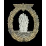 A German Second World War Kriegsmarine Mine Sweeper Badge. Generally good condition with th...