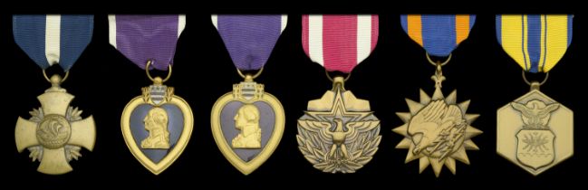 United States of America, Navy Cross; Purple Heart (2); Air Medal; Meritorious Service Medal...