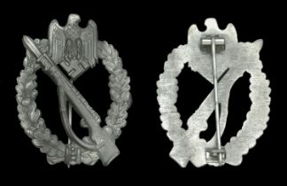 An Infantry Assault Badge in Silver in Presentation Packet. An excellent late War example i...