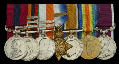 A Great War 'Western Front' D.C.M. group of seven awarded to Sergeant C. Utting, Royal Engin...