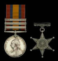 Pair: Private T. Whittaker, Loyal North Lancashire Regiment Queen's South Africa 1899-190...