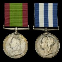 Renamed and Defective Medals (2): Afghanistan 1878-80, no clasp, naming neatly erased; Egypt...