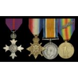 The fascinating Great War O.B.E. group of four awarded to Wing Commander C. G. Burge, Royal...