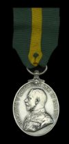 Territorial Force Efficiency Medal, G.V.R. (525 L.Cpl. E. F. Pannell. 5/Essex Regt.) mounted...
