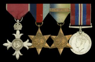 A post-War M.B.E. group of four awarded to Lieutenant G. K. Spence, Royal Naval Volunteer Re...