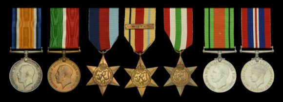 The extremely well-documented campaign group of seven awarded to Captain C. H. Wilkinson, Ro...