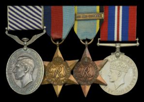 A Second War 'Bomber Command' D.F.M. group of four awarded to Flight Sergeant J. S. Robertso...