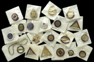 Miscellaneous Lapel Badges. A good selection of On War Service lapel badges 1914-18 includi...